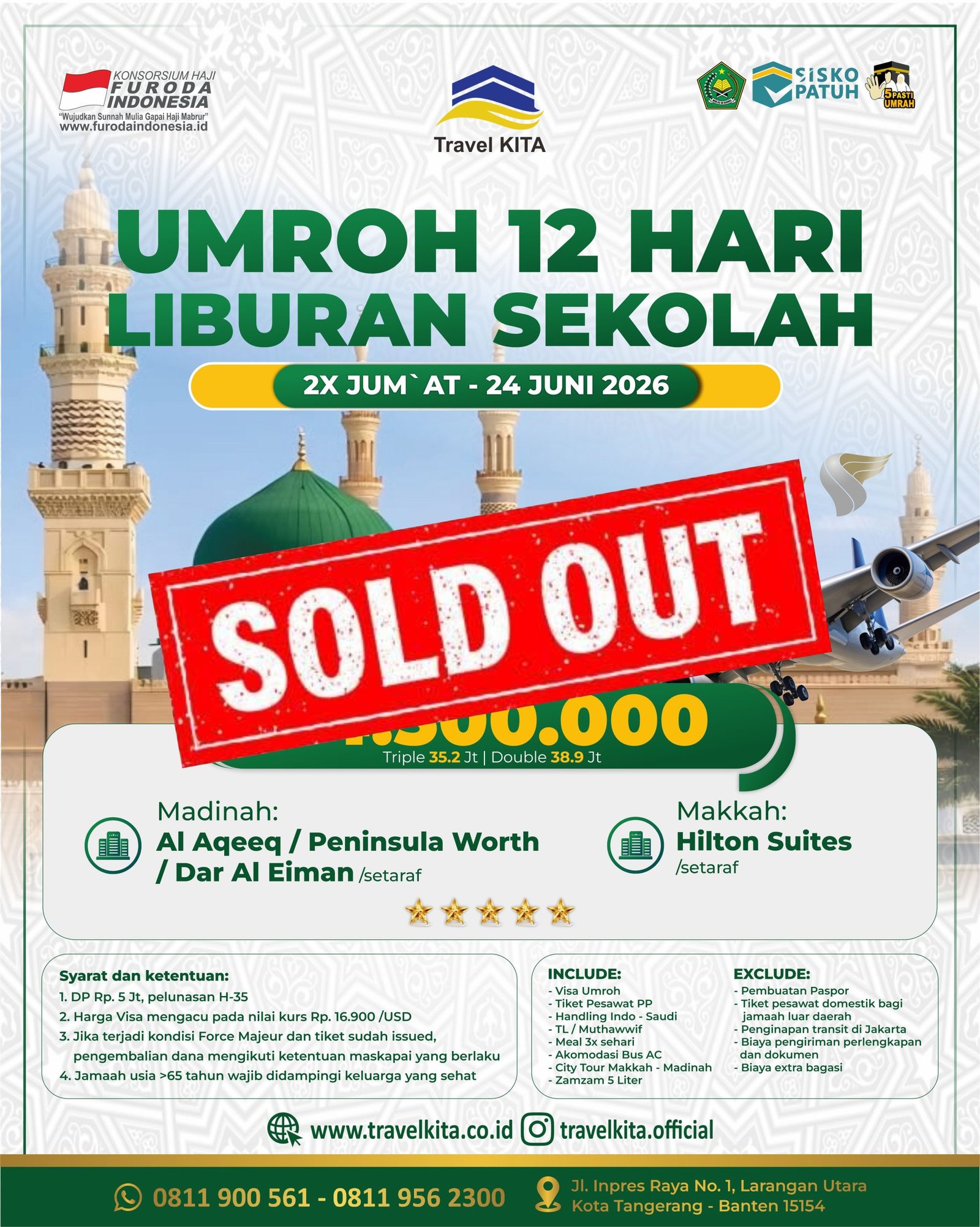 IG UMROH 1448 TRAVEL KITA 24 juni km sold