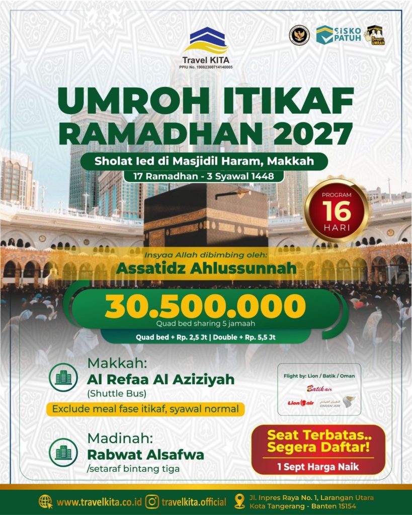 UMROH ITIKAF RAMADHAN 2027