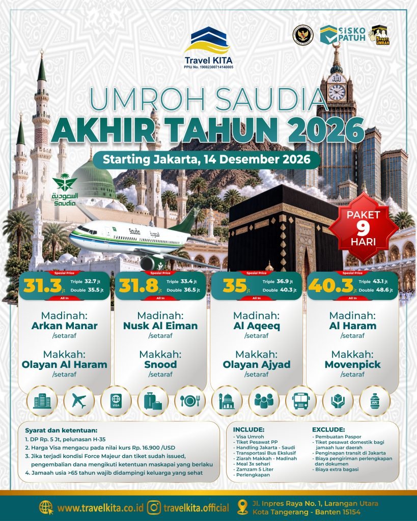 UMROH SAUDIA AKHIR TAHUN 2026