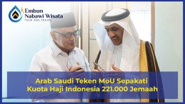Arab Saudi Teken MoU Sepakati Kuota Haji Indonesia 221.000 Jemaah