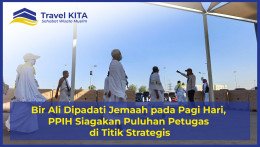 Bir Ali Dipadati Jemaah pada Pagi Hari, PPIH Siagakan Puluhan Petugas di Titik Strategis