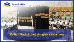 Ka’bah Suci dihiasi dengan Kiswa baru