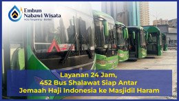 Layanan 24 Jam, 452 Bus Shalawat Siap Antar Jemaah Haji Indonesia ke Masjidil Haram