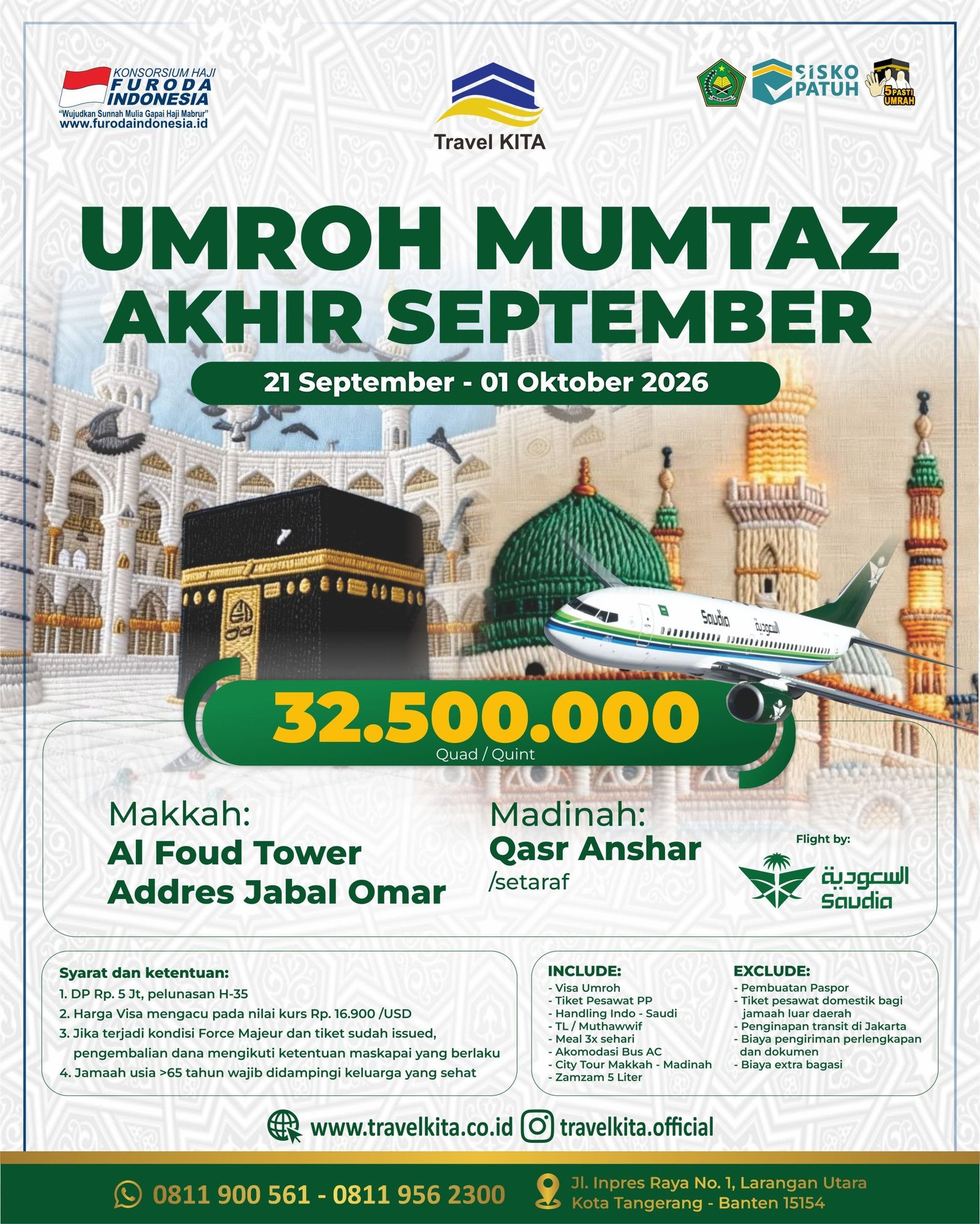 UMROH MUMTAZ AKHIR SEPTEMBER