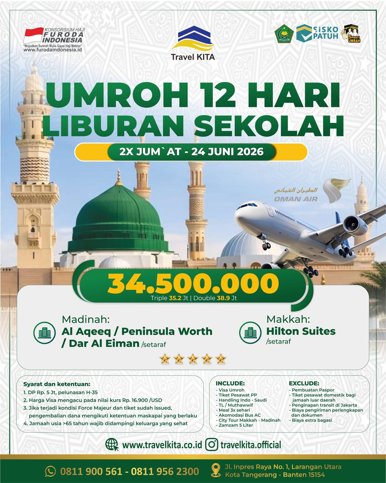 UMROH 12 HARI LIBURAN SEKOLAH