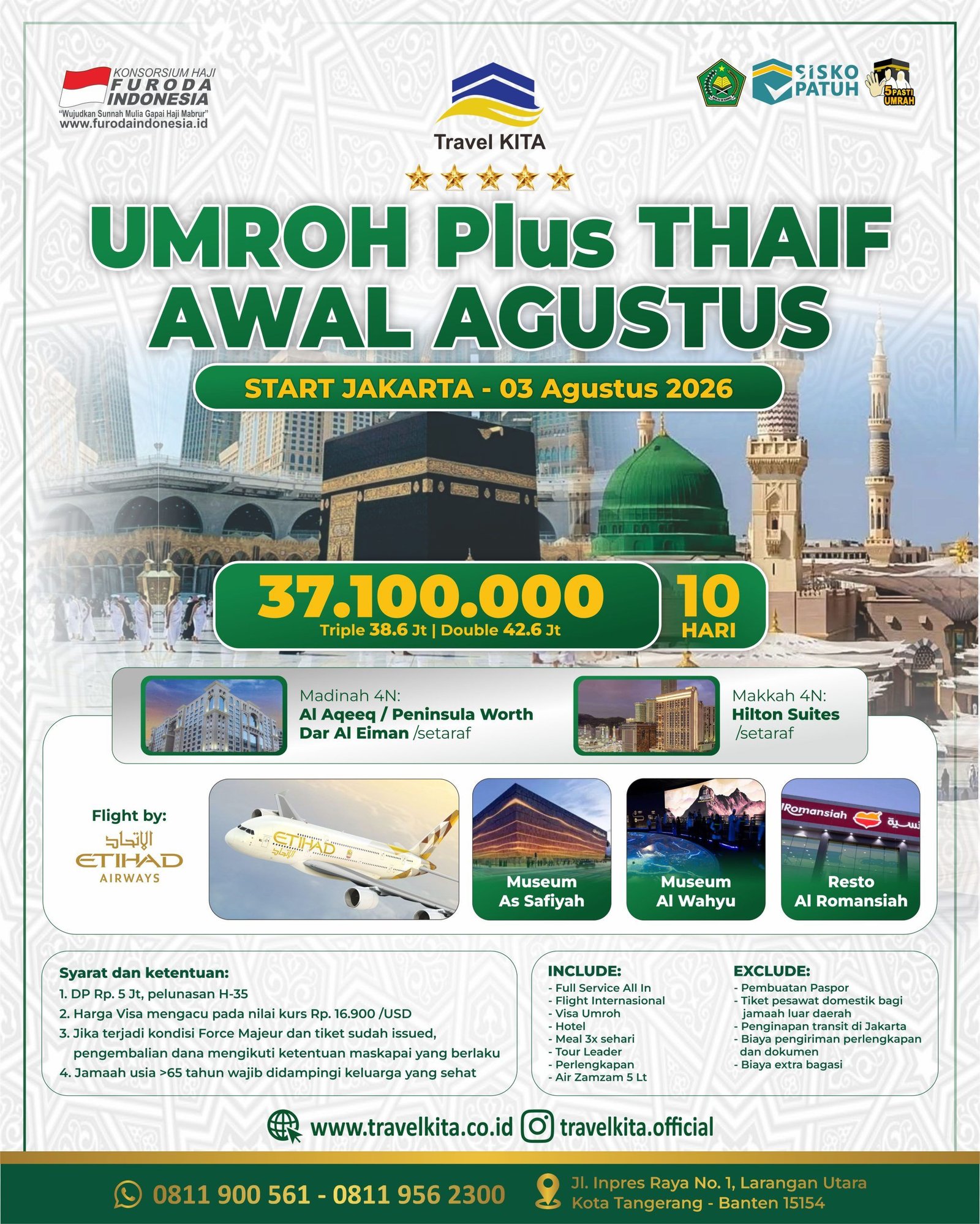 UMROH Plus THAIF AWAL AGUSTUS