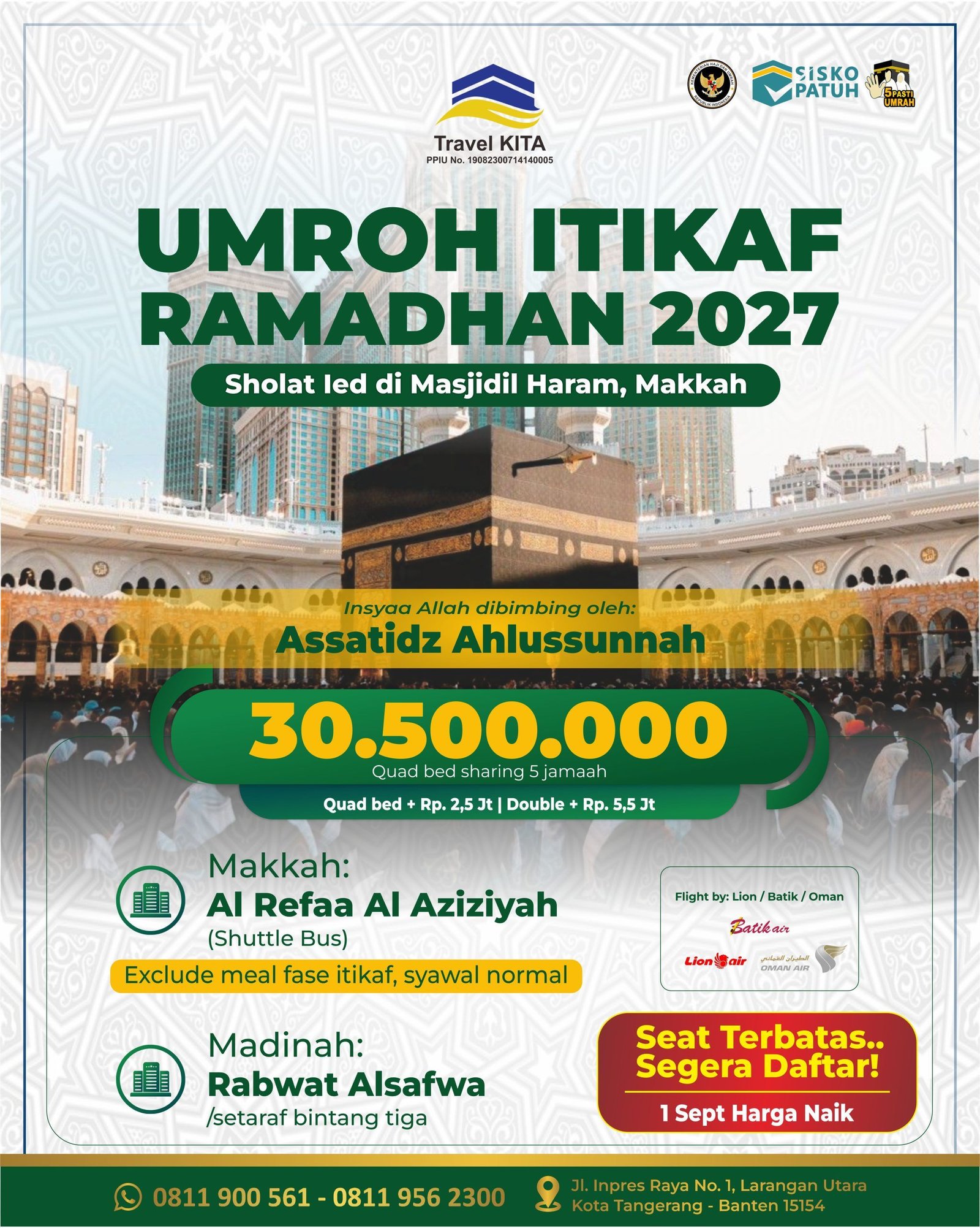 UMROH ITIKAF RAMADHAN 2027