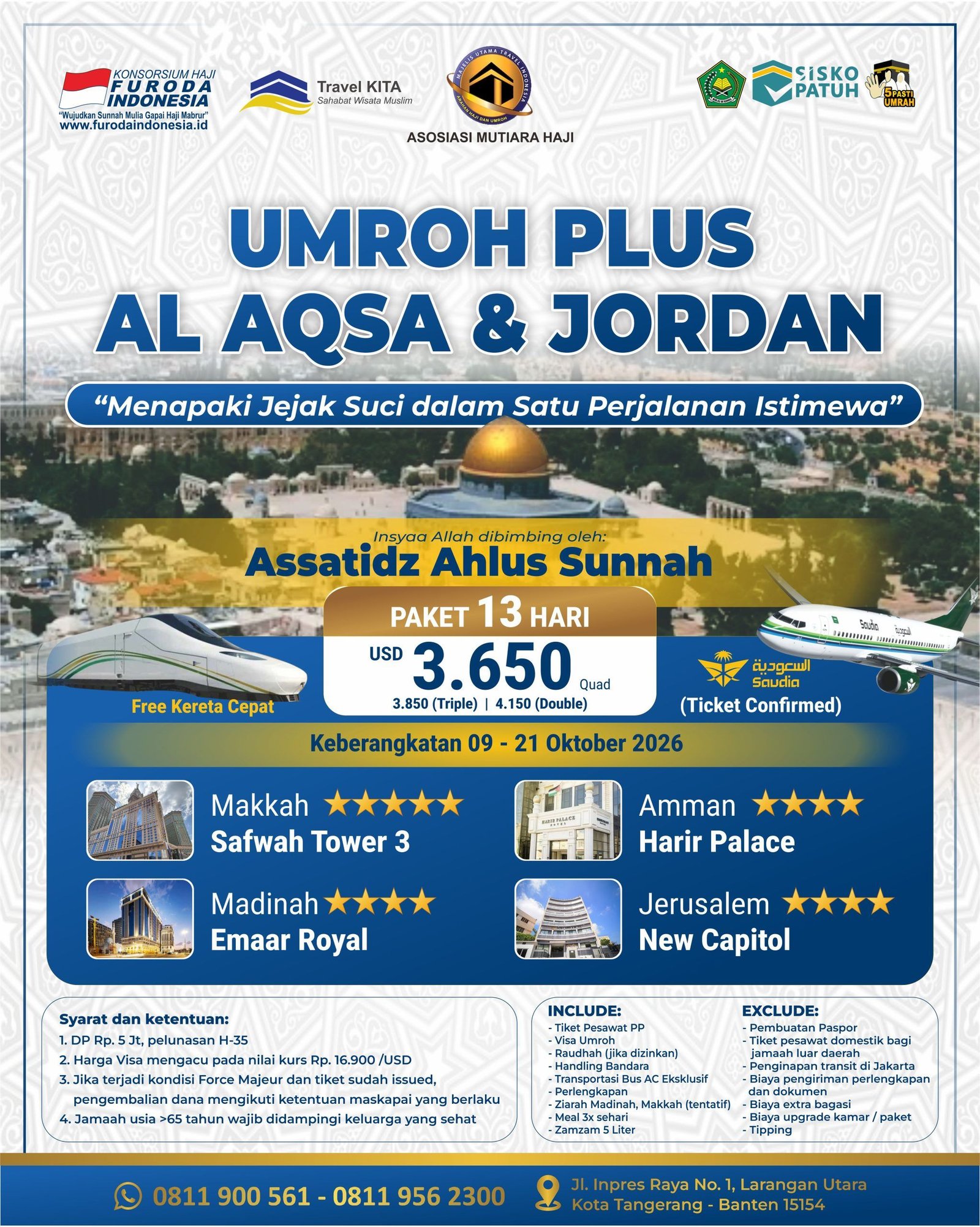 UMROH Plus AL AQSA & JORDAN