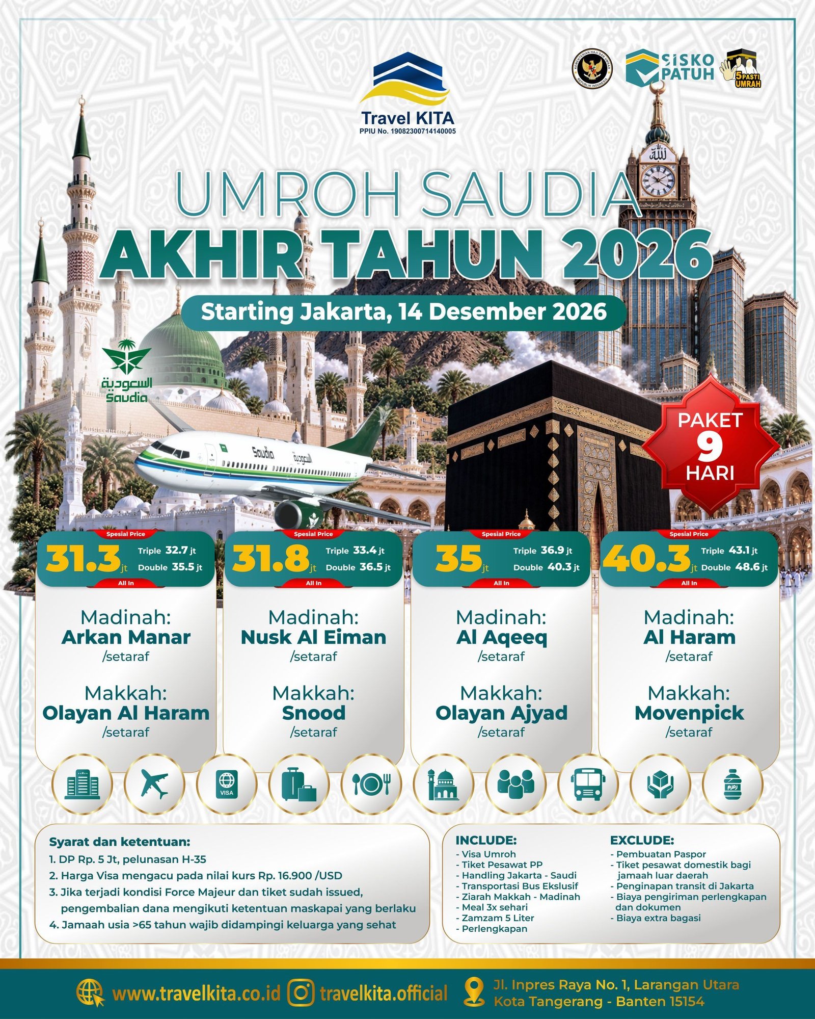UMROH SAUDIA AKHIR TAHUN 2026