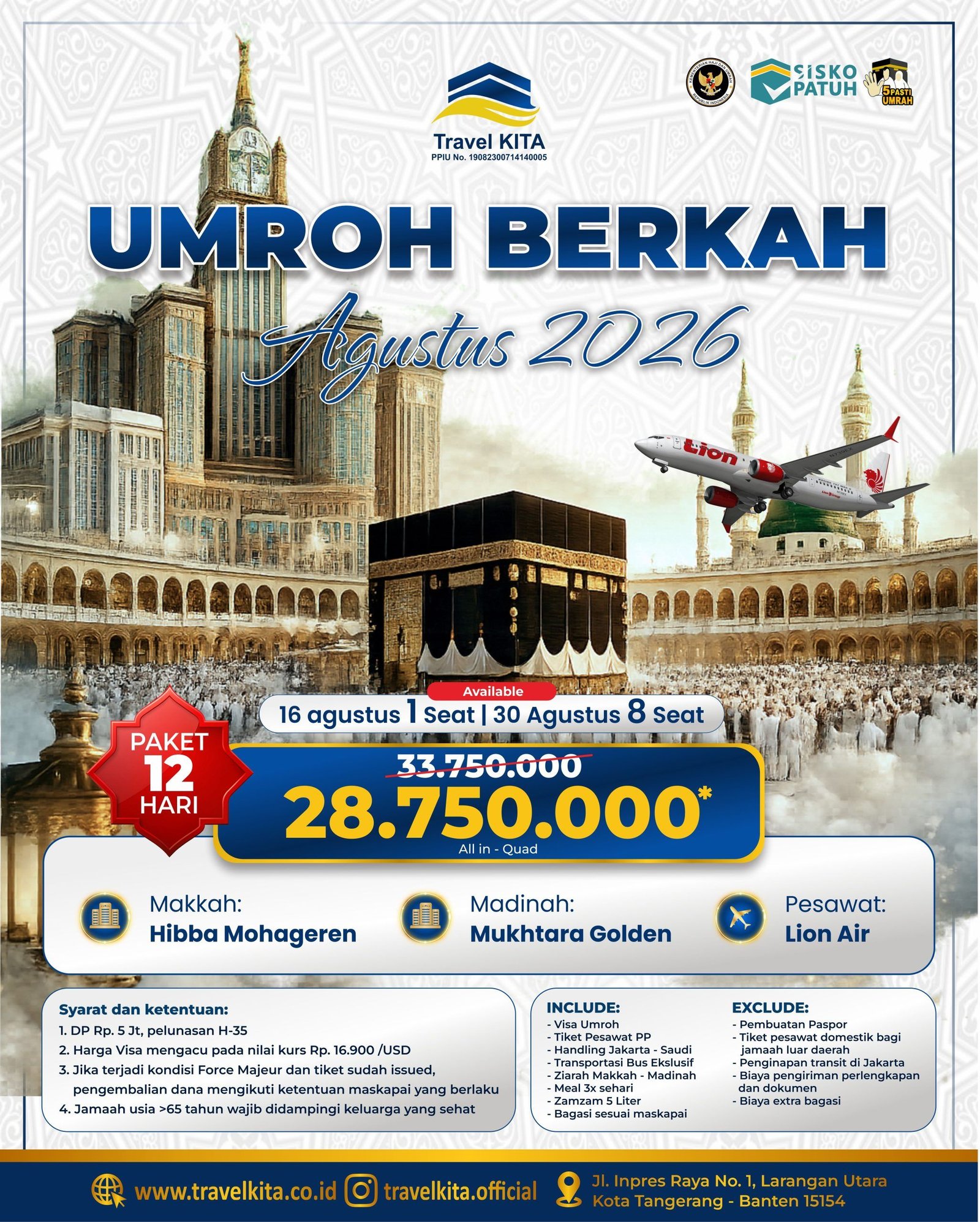 UMROH BERKAH AGUSTUS 2026