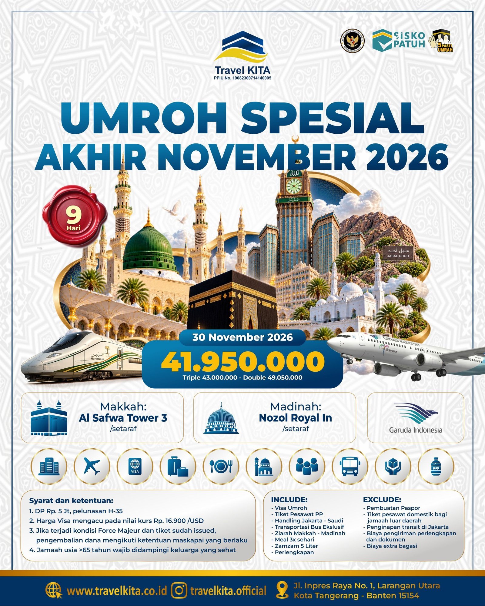 UMROH SPESIAL AKHIR NOVEMBER 2026