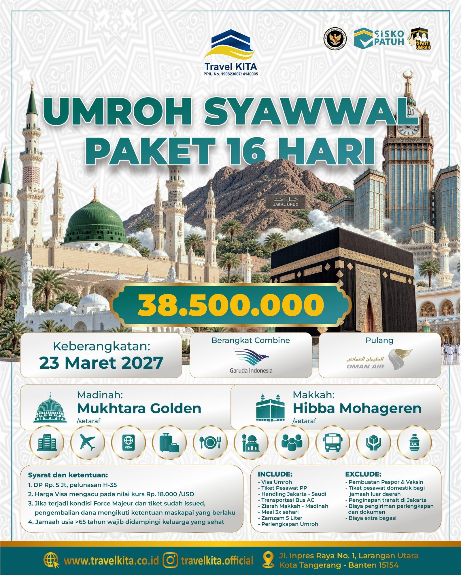 UMROH SYAWWAL PAKET 16 HARI
