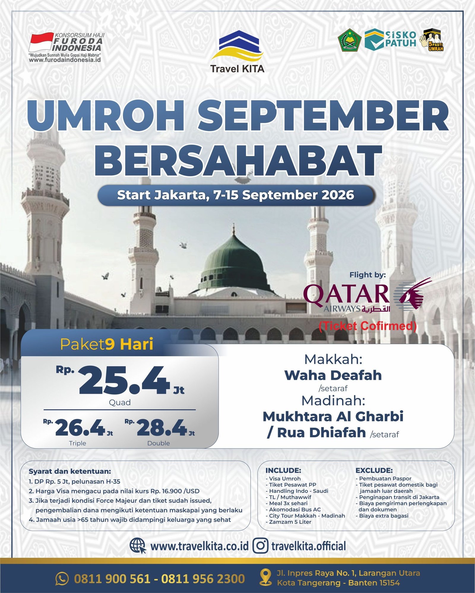 UMROH SEPTEMBER BERSAHABAT